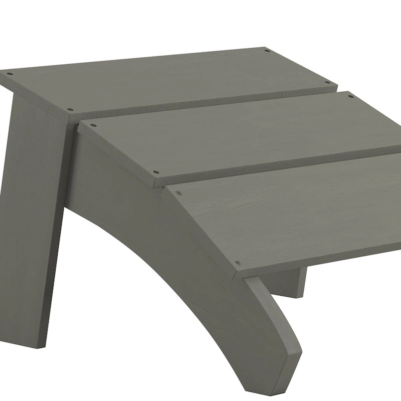 Pouf style Adirondack en résine polyuréthane pour intérieur/extérieur - 52 cm (P) x 50 cm (L) x 34 cm (H)