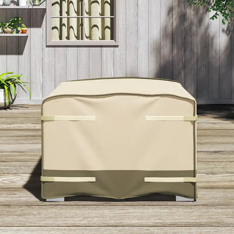 Housse carrée multi-usages à velcro Corvus Sirio 35 pour mobilier d'extérieur - 36,22 x 36,42 - 36,22 x 36,42