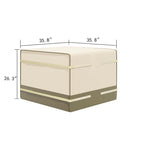 Housse carrée multi-usages à velcro Corvus Sirio 35 pour mobilier d'extérieur - 36,22 x 36,42 - 36,22 x 36,42