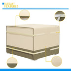 Housse carrée multi-usages à velcro Corvus Sirio 35 pour mobilier d'extérieur - 36,22 x 36,42 - 36,22 x 36,42