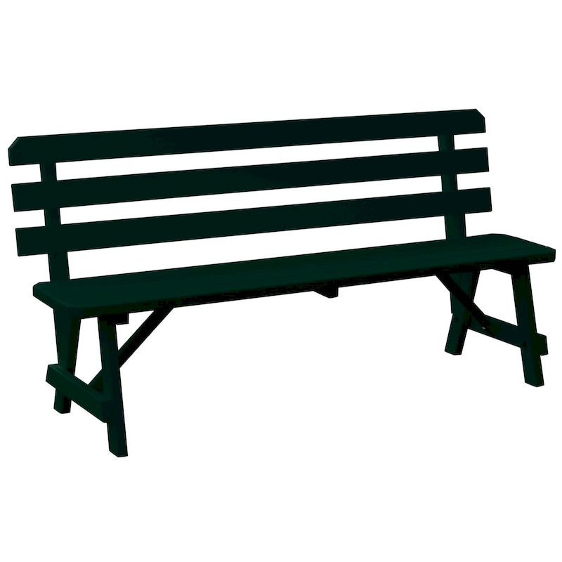 Banc traditionnel en pin de 1,5 m