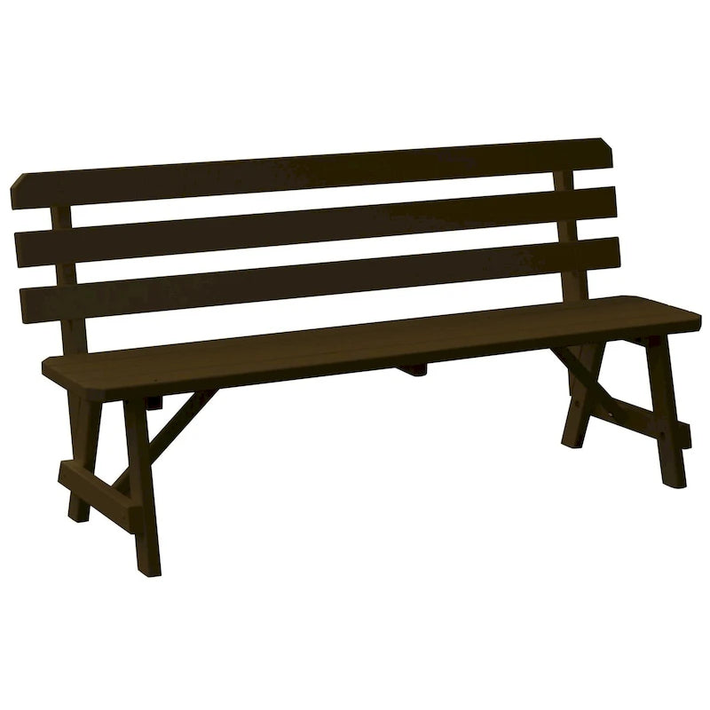 Banc traditionnel en pin de 1,5 m