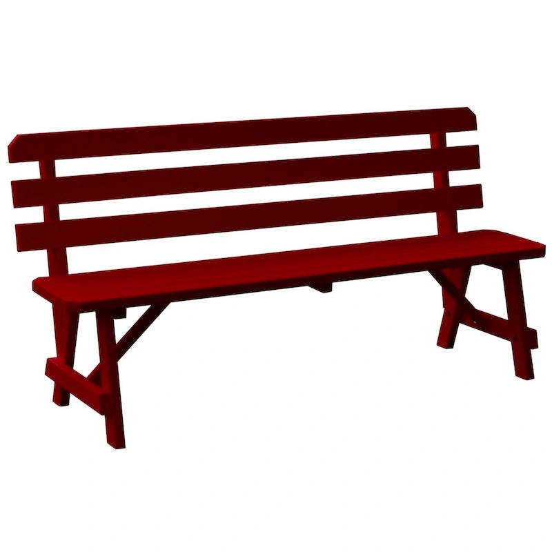 Banc traditionnel en pin de 1,5 m