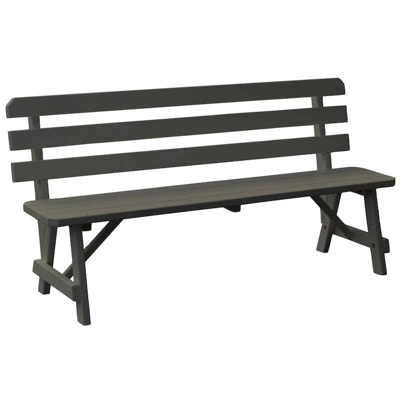 Banc traditionnel en pin de 1,5 m
