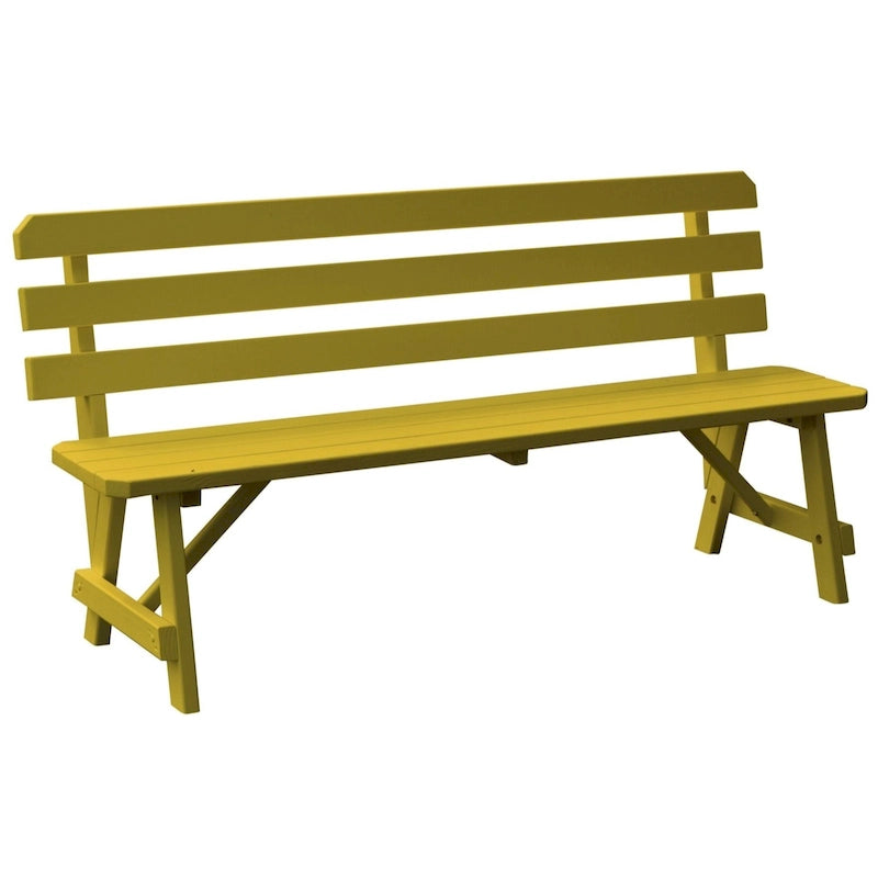 Banc traditionnel en pin de 1,5 m