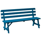 Banc traditionnel en pin de 1,5 m