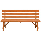 Banc traditionnel en pin de 1,5 m