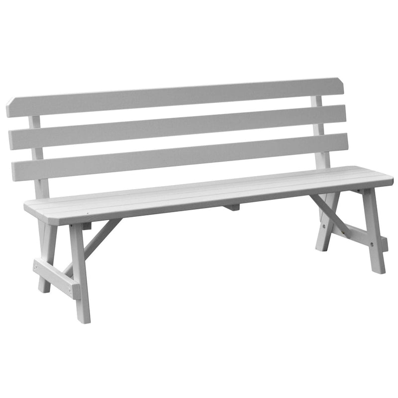 Banc traditionnel en pin de 1,5 m