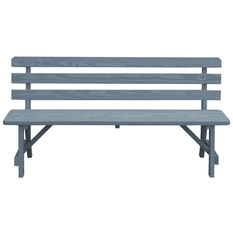 Banc traditionnel en pin de 1,5 m
