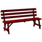 Banc traditionnel en pin de 1,5 m