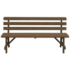 Banc traditionnel en pin de 1,5 m