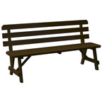 Banc traditionnel en pin de 1,5 m