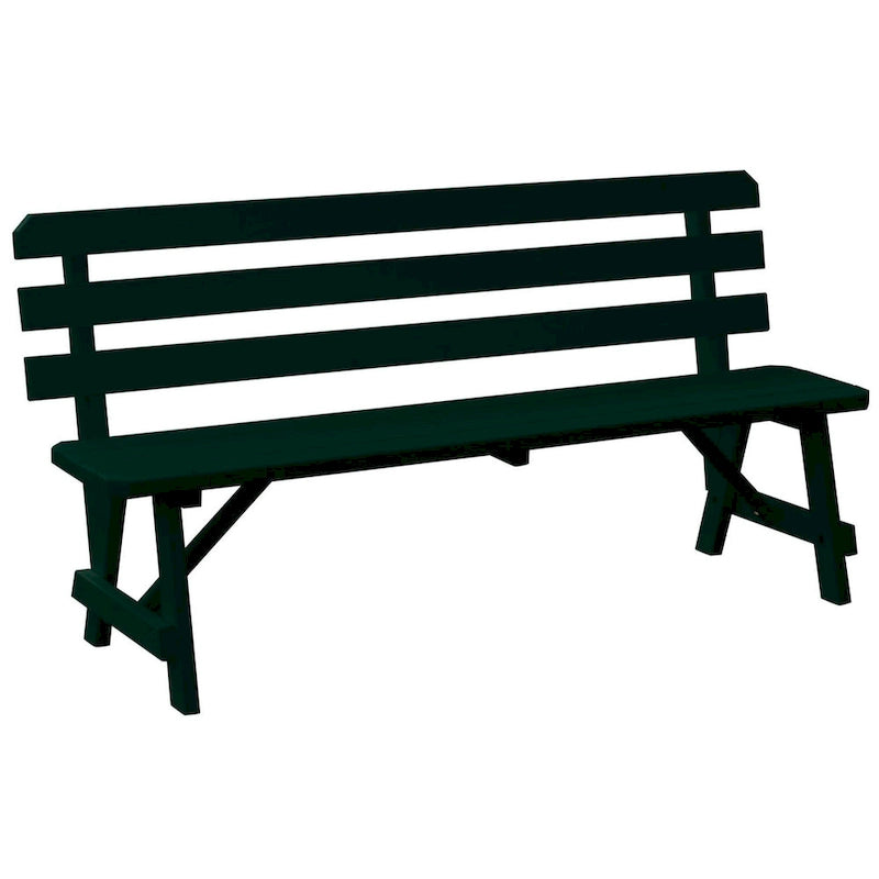 Banc traditionnel en pin de 1,5 m