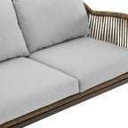 Ensemble de conversation extérieur en résine tressée Haven 4 pièces - 85 cm (P) x 143 cm (L) x 29,75 cm (H)