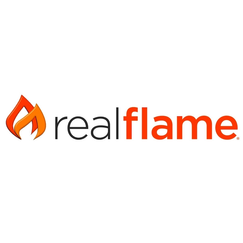 Canapé d'extérieur Baltic blanc avec coussins gris par Real Flame