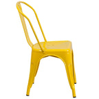 Chaise empilable en métal pour intérieur/extérieur