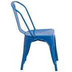 Chaise empilable en métal pour intérieur/extérieur