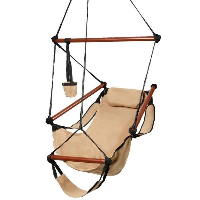 Fauteuils hamac suspendus Cacolet verts avec crochet en forme de S bien équipés