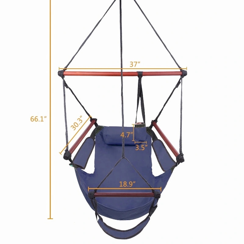 Fauteuils hamac suspendus Cacolet verts avec crochet en forme de S bien équipés