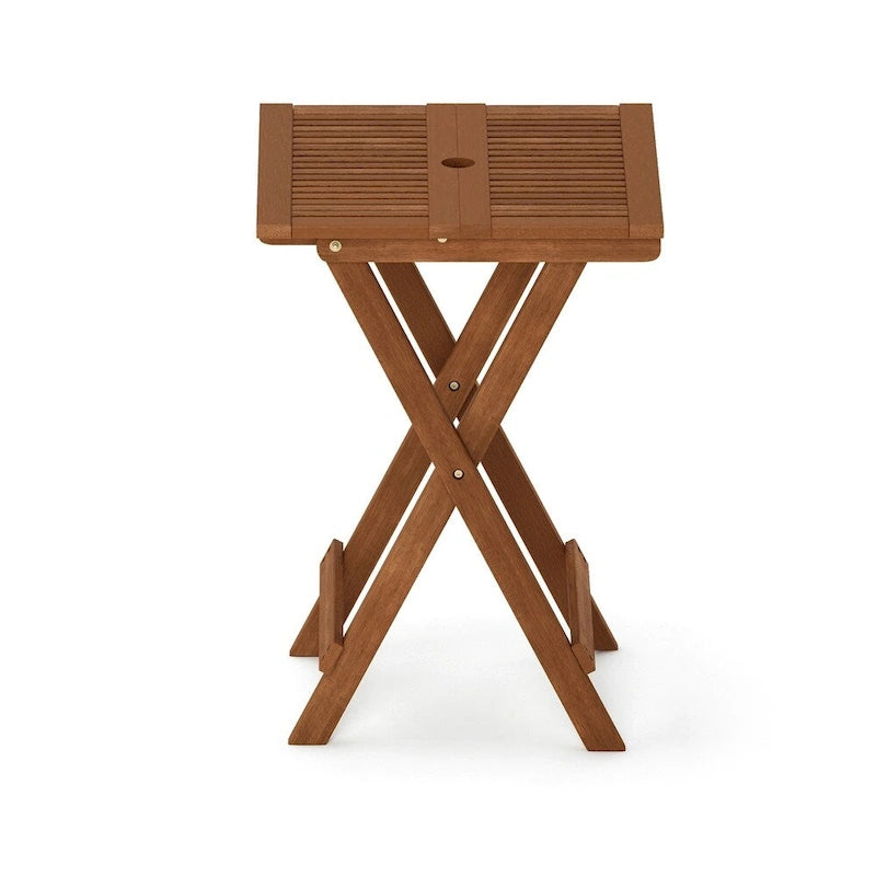 Table pliante Ormond en bois dur huilé de teck par Havenside Home