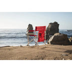 Chaise de sport rouge portable Picnic Time