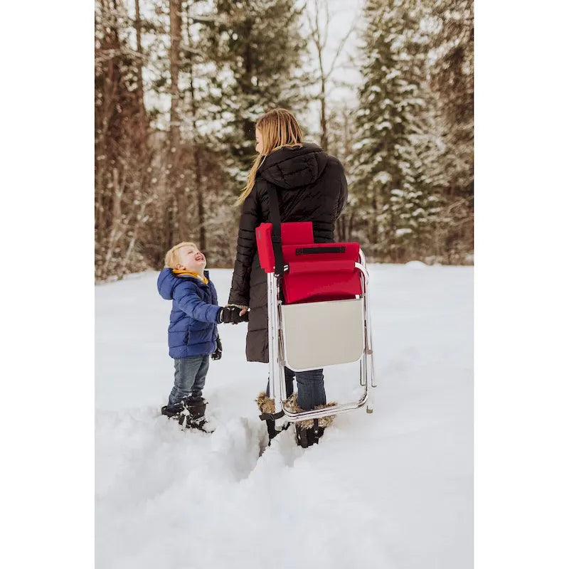 Chaise de sport rouge portable Picnic Time