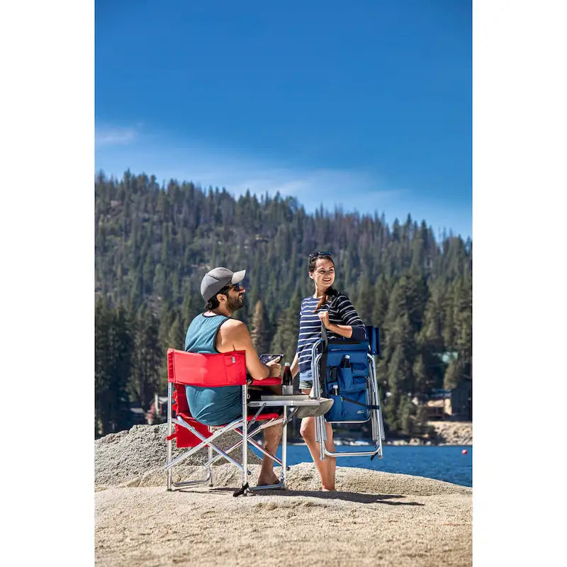 Chaise de sport rouge portable Picnic Time
