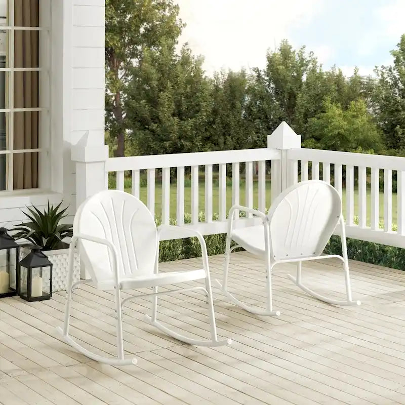 Crosley Griffith 2Pc Rocking Chair Set - 32.25H x 22.5W x 33.13'W