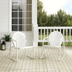 Ensemble de 2 fauteuils à bascule Crosley Griffith - 82 cm (H) x 57 cm (l) x 84 cm (l)