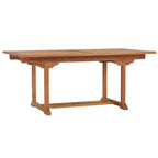 Ensemble table et chaises rectangulaires 9 pièces en bois de teck Chic Teak Elzas avec coussins