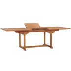 Ensemble table et chaises rectangulaires 9 pièces en bois de teck Chic Teak Elzas avec coussins
