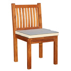 Ensemble table et chaises rectangulaires 9 pièces en bois de teck Chic Teak Elzas avec coussins