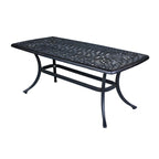 Table basse rectangulaire Saybrook en fonte Havenside Home