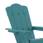 Ensemble de 2 chaises Adirondack commerciales tout temps avec porte-gobelets