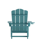Ensemble de 2 chaises Adirondack commerciales tout temps avec porte-gobelets