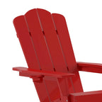 Ensemble de 2 chaises Adirondack commerciales tout temps avec porte-gobelets