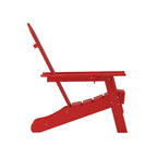 Ensemble de 2 chaises Adirondack commerciales tout temps avec porte-gobelets
