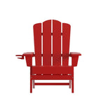 Ensemble de 2 chaises Adirondack commerciales tout temps avec porte-gobelets