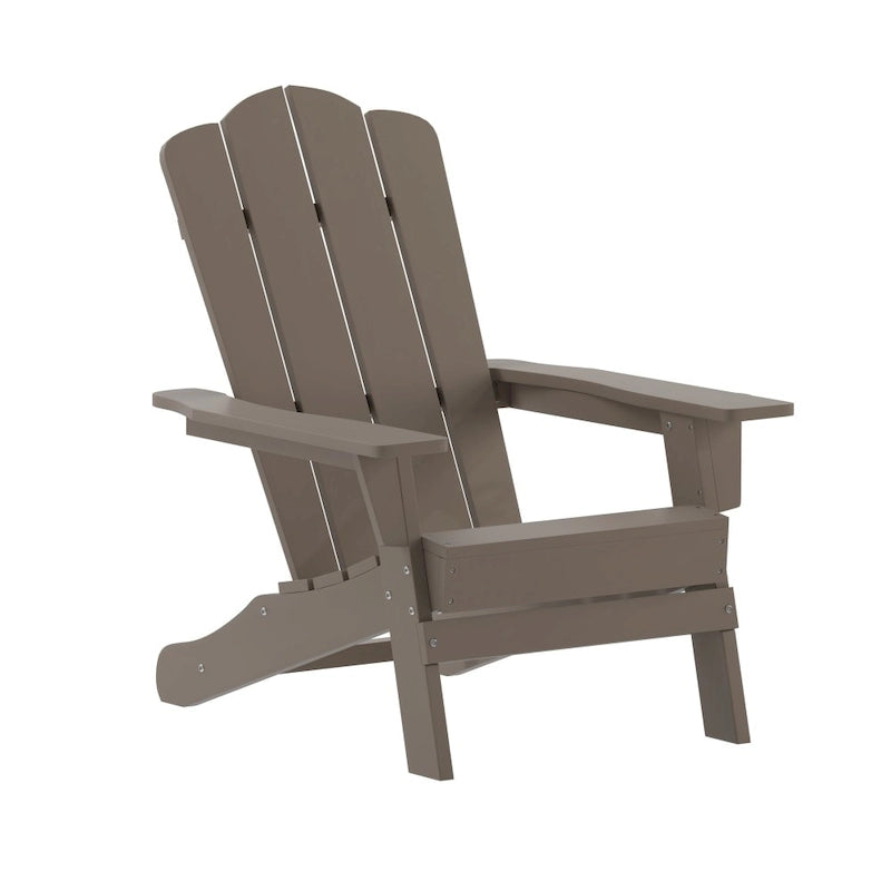 Ensemble de 2 chaises Adirondack commerciales tout temps avec porte-gobelets