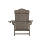 Ensemble de 2 chaises Adirondack commerciales tout temps avec porte-gobelets
