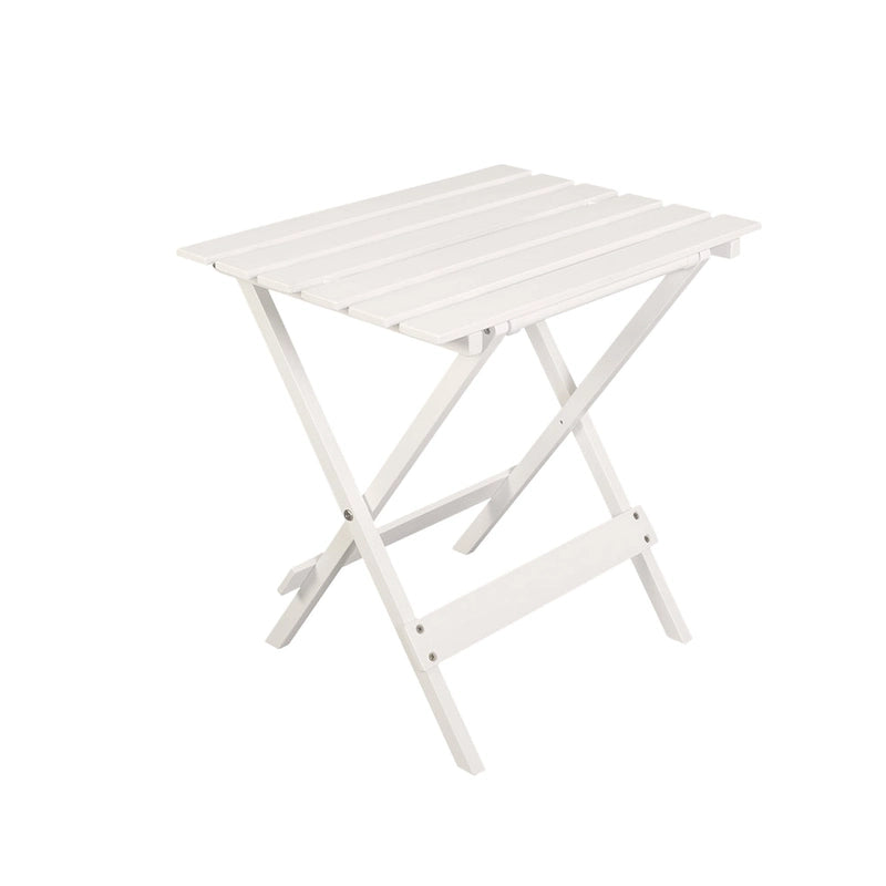 Ensemble de 2 tables d'appoint pliantes et portables en bois massif - 45,7 cm (L) x 34,9 cm (P) x 45,7 cm (H)