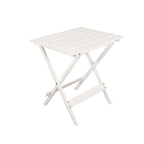 Ensemble de 2 tables d'appoint pliantes et portables en bois massif - 45,7 cm (L) x 34,9 cm (P) x 45,7 cm (H)