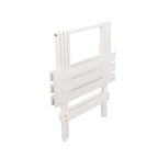 Ensemble de 2 tables d'appoint pliantes et portables en bois massif - 45,7 cm (L) x 34,9 cm (P) x 45,7 cm (H)