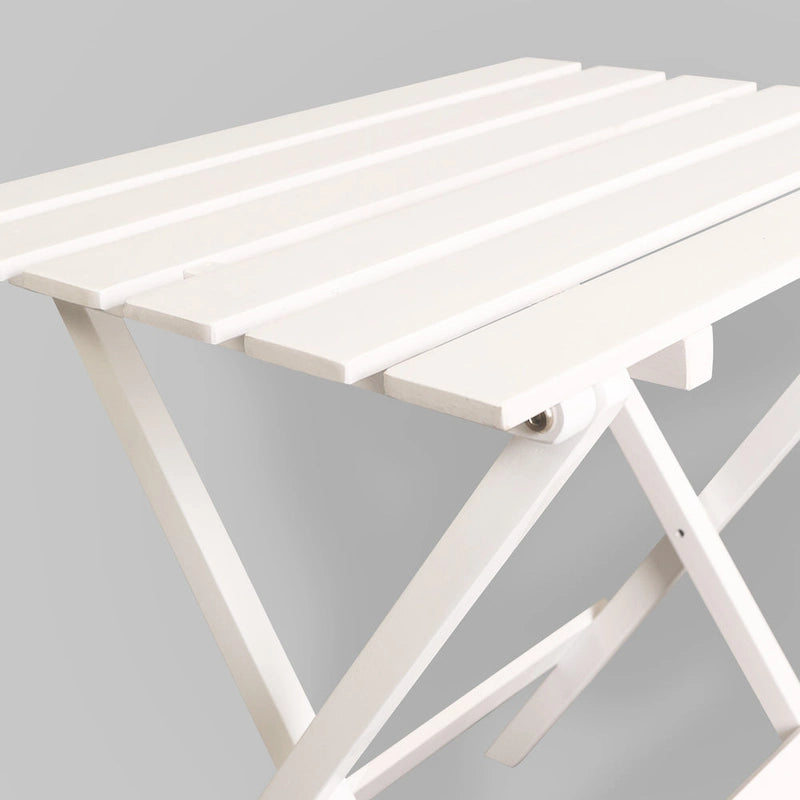 Ensemble de 2 tables d'appoint pliantes et portables en bois massif - 45,7 cm (L) x 34,9 cm (P) x 45,7 cm (H)