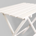Ensemble de 2 tables d'appoint pliantes et portables en bois massif - 45,7 cm (L) x 34,9 cm (P) x 45,7 cm (H)