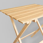 Ensemble de 2 tables d'appoint pliantes et portables en bois massif - 45,7 cm (L) x 34,9 cm (P) x 45,7 cm (H)