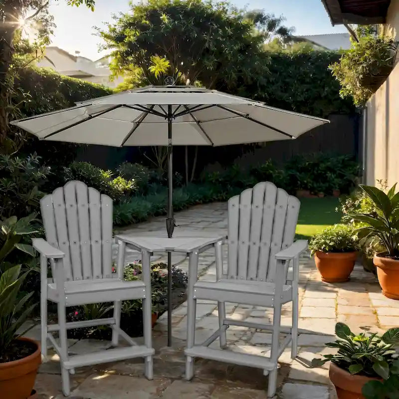 Tabouret de bar Adirondack haut d'extérieur (1 pièce)