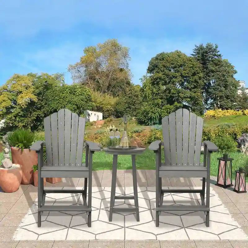 Tabouret de bar Adirondack haut d'extérieur (1 pièce)