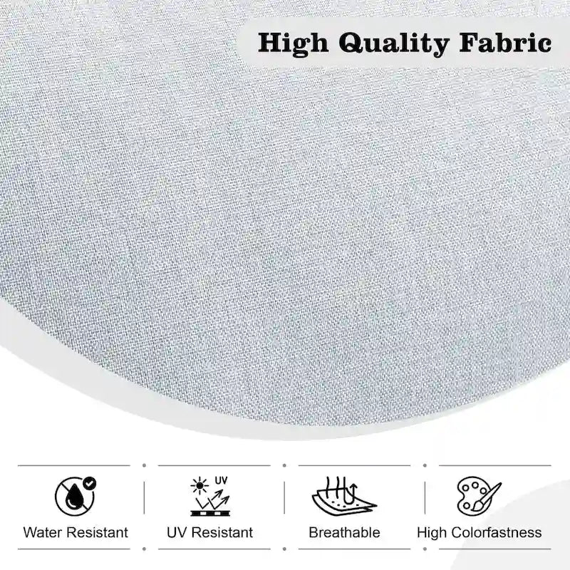 Ensemble de mobilier de patio HOOOWOOO en rotin gris 10 pièces avec foyer