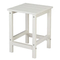 Table d'appoint carrée 14 en polyéthylène haute densité pour extérieur